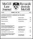 Revue de droit de McGill